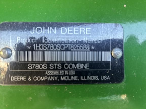 Image of John Deere S780 equipment image 3