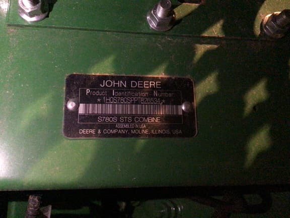 Image of John Deere S780 equipment image 4