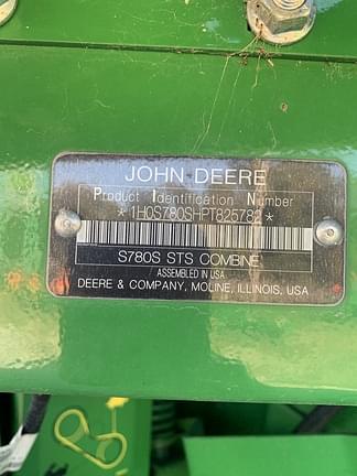 Image of John Deere S780 equipment image 2