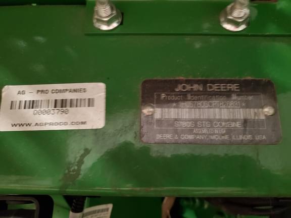 Image of John Deere S780 equipment image 2