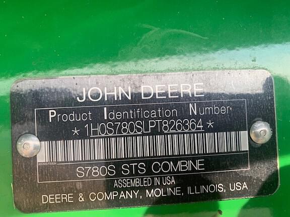 Image of John Deere S780 equipment image 2