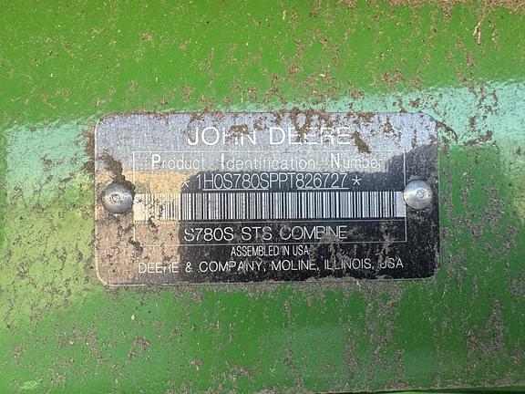 Image of John Deere S780 equipment image 2