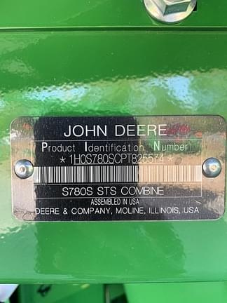 Image of John Deere S780 equipment image 2