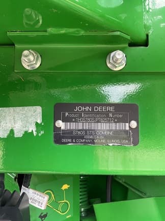 Image of John Deere S780 equipment image 2