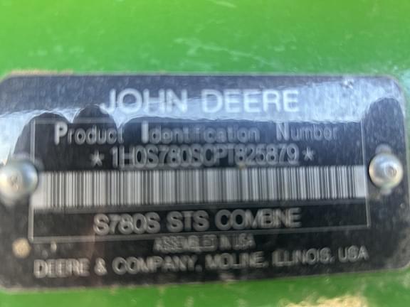 Image of John Deere S780 equipment image 3