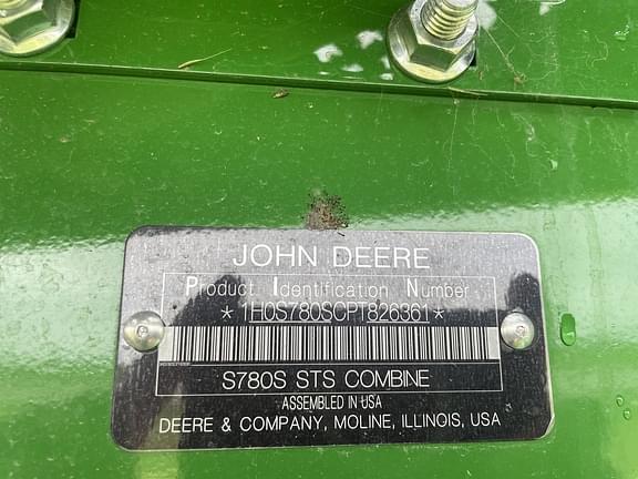 Image of John Deere S780 equipment image 1