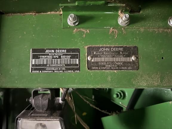 Image of John Deere S790 equipment image 2