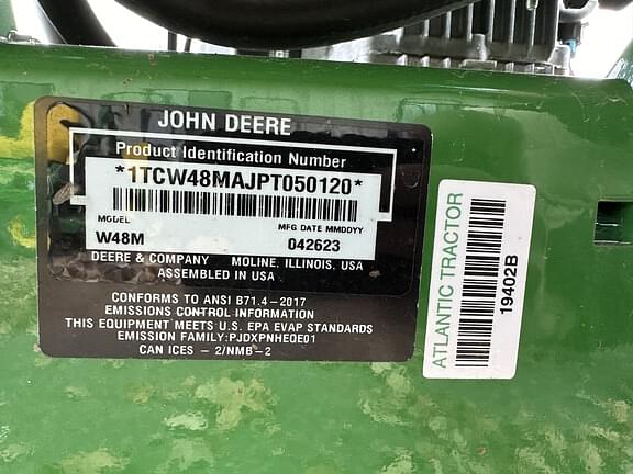 Image of John Deere W48M equipment image 1