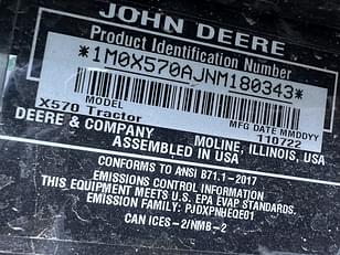 Main image John Deere X570 8