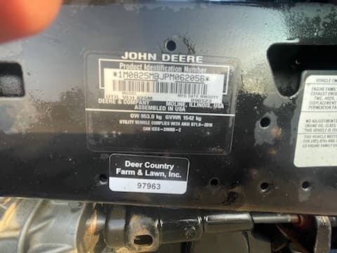 Image of John Deere XUV 825M S4 equipment image 3