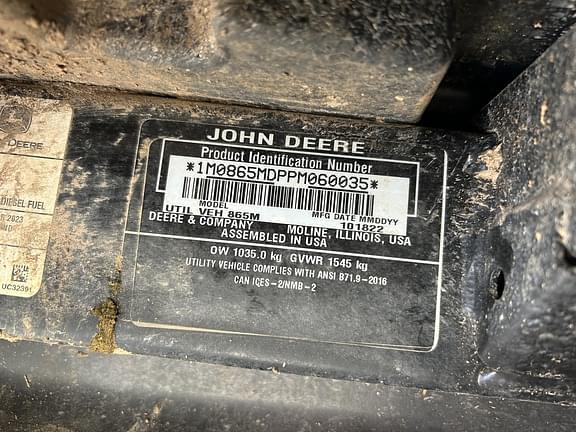 Image of John Deere XUV 865M equipment image 2