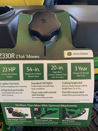 Image of John Deere Z330R equipment image 3