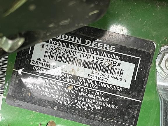 Image of John Deere Z530M equipment image 1