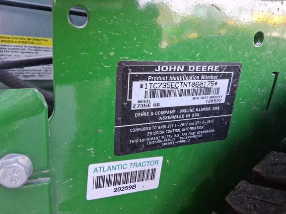 Image of John Deere Z735E equipment image 4