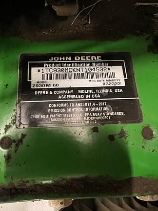 Image of John Deere Z930M equipment image 4