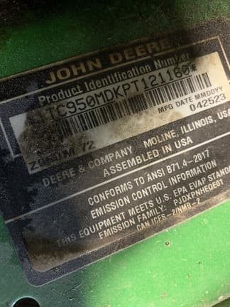 Image of John Deere Z950M equipment image 2