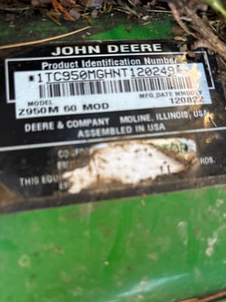 Image of John Deere Z950M Image 1