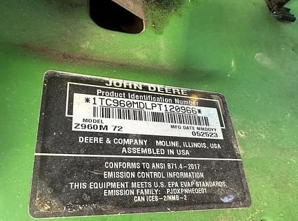 Image of John Deere Z960M equipment image 4