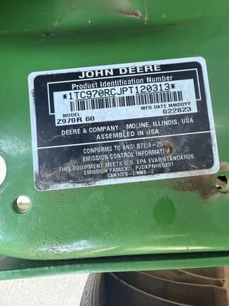 Image of John Deere Z970R equipment image 4