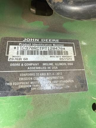 Image of John Deere Z970R equipment image 2