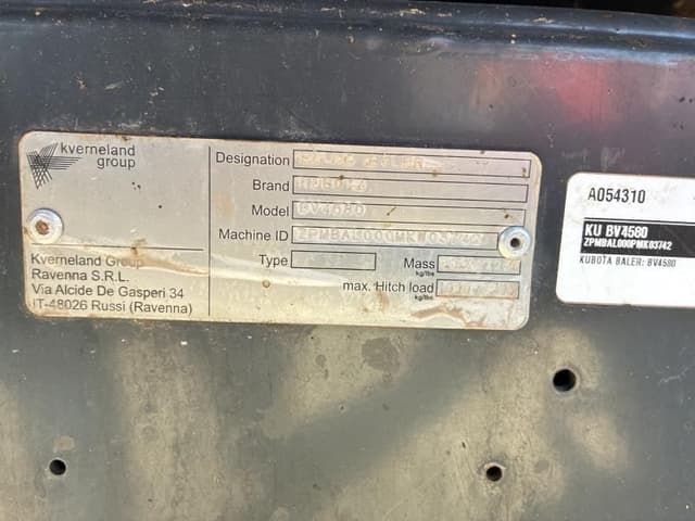 Image of Kubota BV4580 equipment image 3