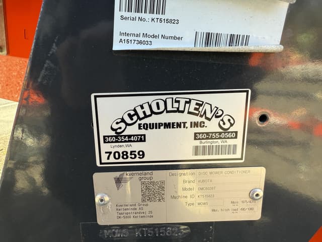 Image of Kubota DMC8028T equipment image 3