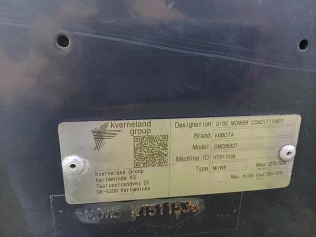 Image of Kubota DMC8532T equipment image 4