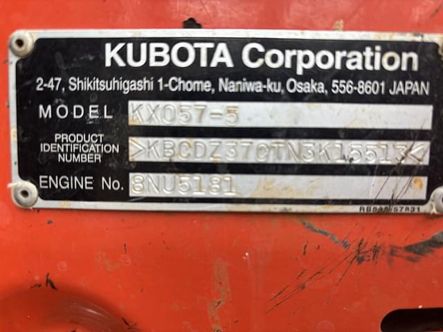 Image of Kubota KX057-5 equipment image 1