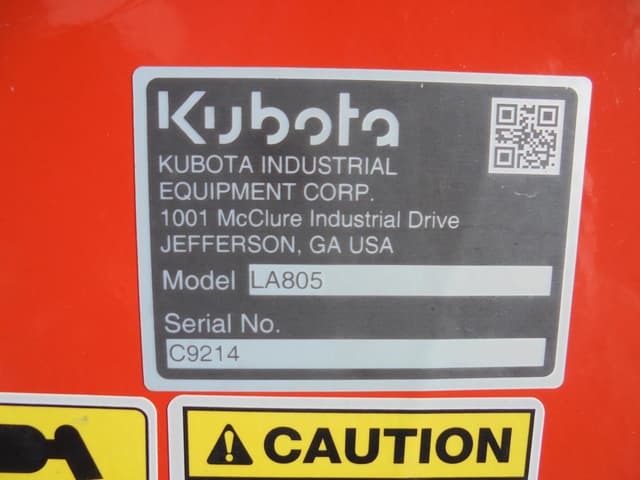 Image of Kubota LA805 equipment image 4