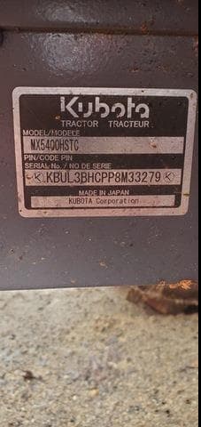 Image of Kubota MX5400 equipment image 4
