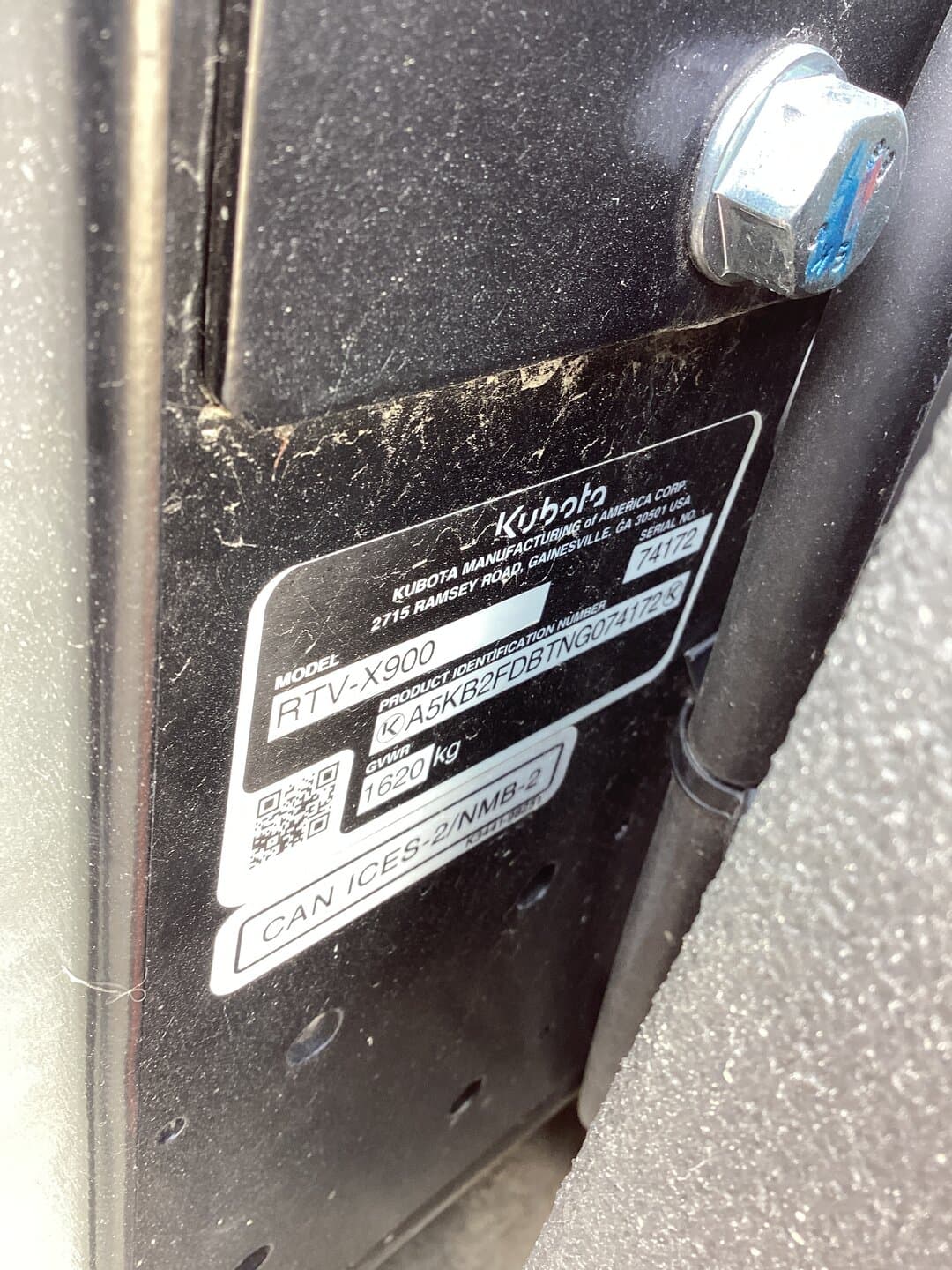 Image of Kubota RTV-X900 Image 1