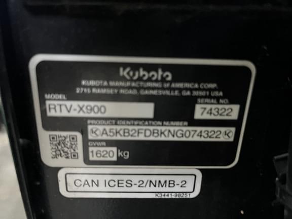 Image of Kubota RTV-X900 Primary image