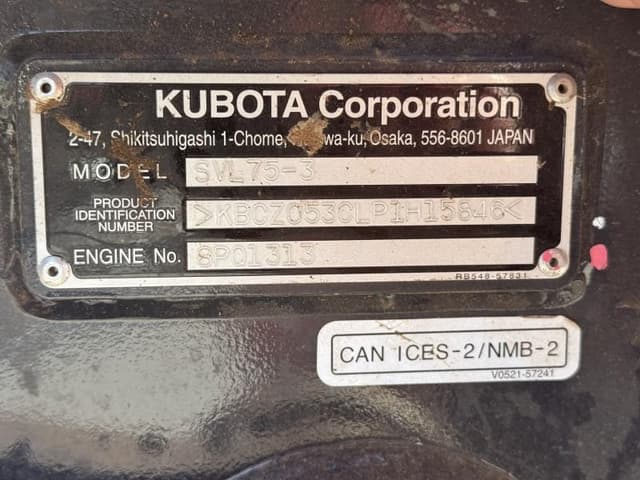 Image of Kubota SVL75-3HFWVC equipment image 3
