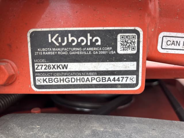 Image of Kubota Z726X equipment image 2