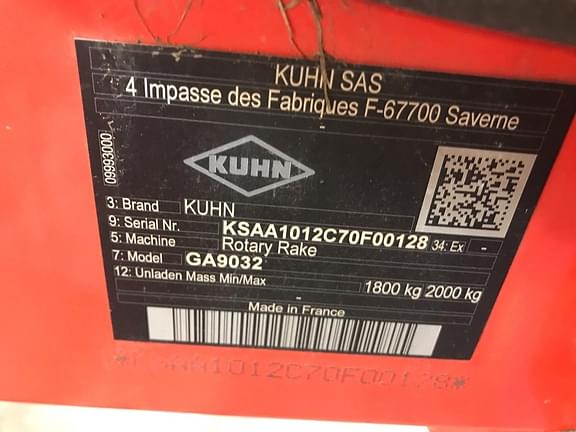 Image of Kuhn GA9032 equipment image 4