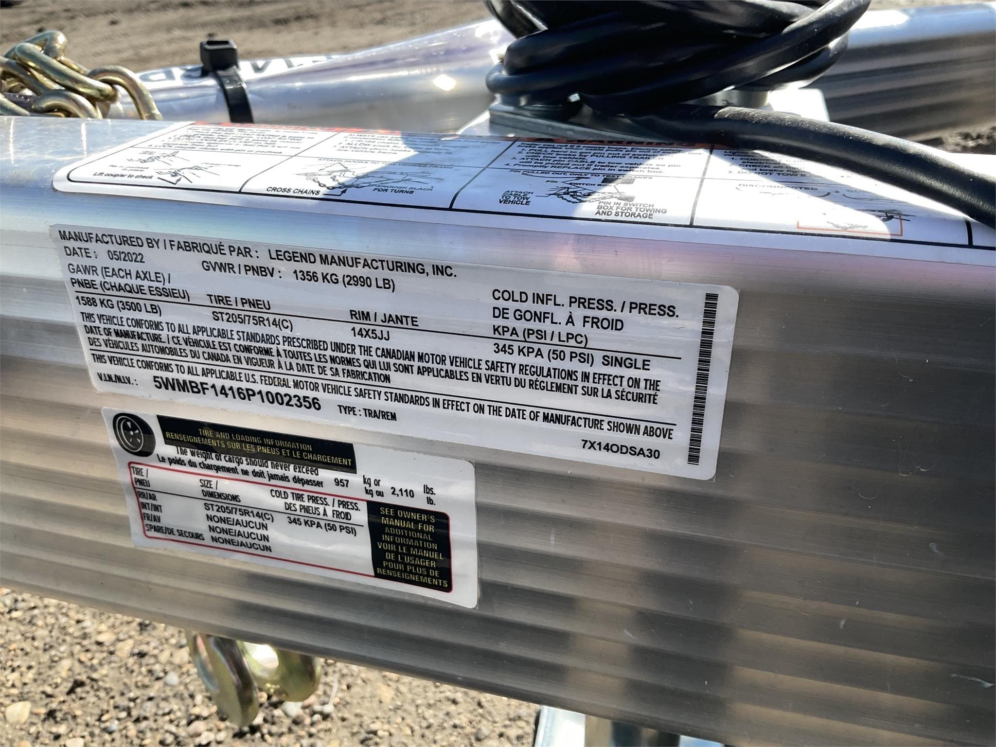 2023 Legend 7X14ODSA30 Equipment Image0