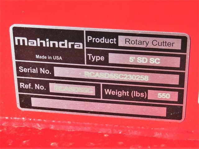 Image of Mahindra 5' SD equipment image 3