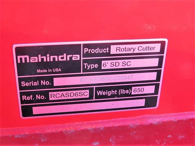 Image of Mahindra 6' SD equipment image 4