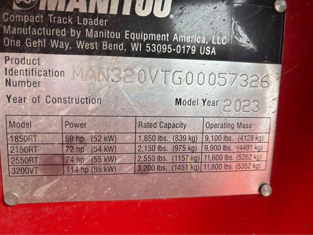Image of Manitou 3200VT equipment image 3
