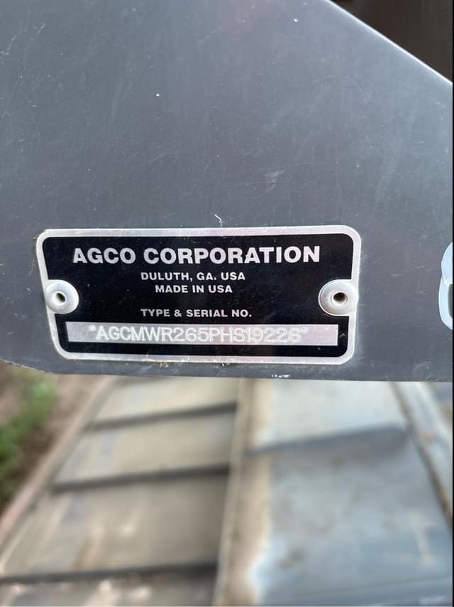 Image of Massey Ferguson WR265 equipment image 4