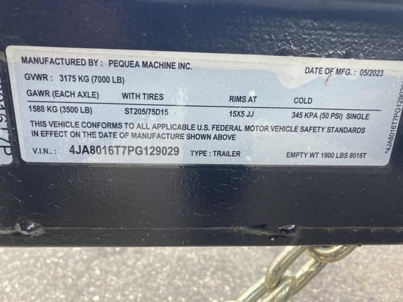 Image of Pequea TR8016TS equipment image 1