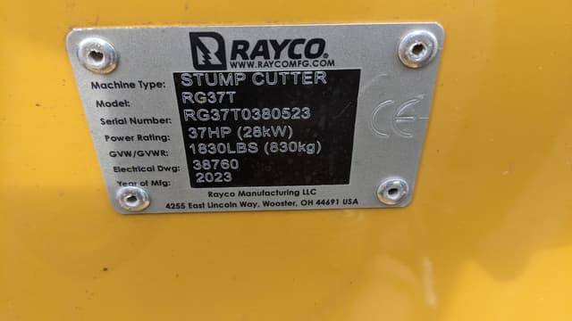 Image of Rayco RG37T equipment image 4