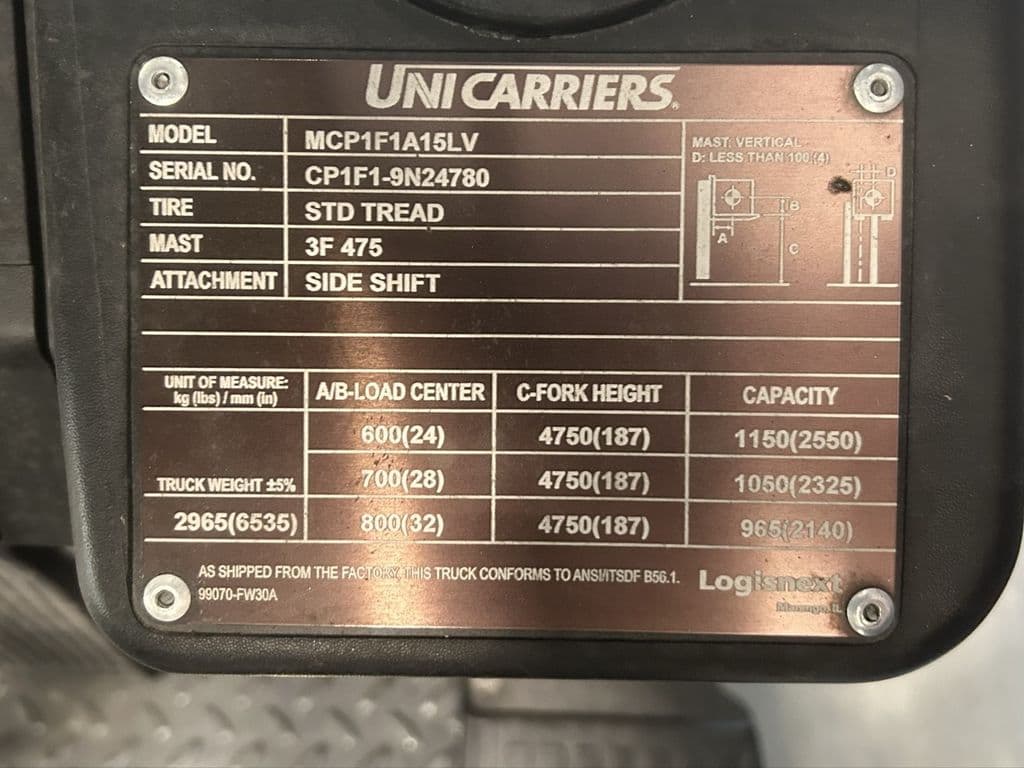 Image of Unicarriers CF35LP Image 1