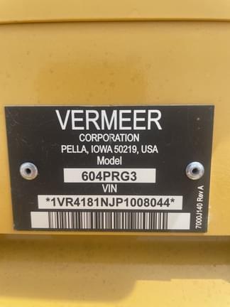 Image of Vermeer 604 Pro equipment image 4