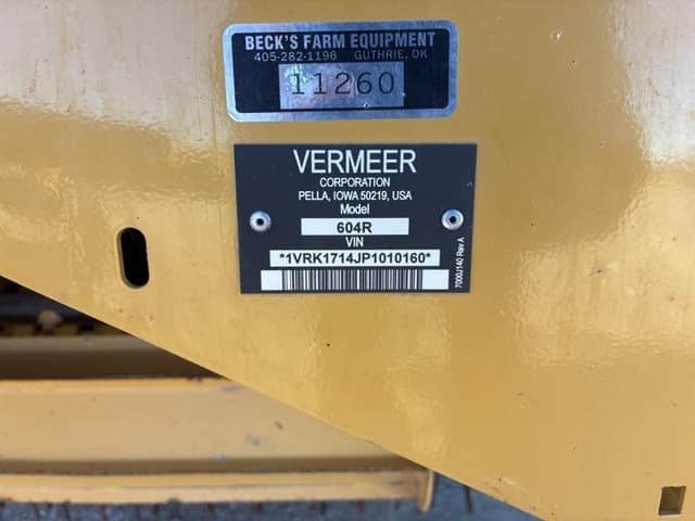 Image of Vermeer 604R Signature equipment image 4