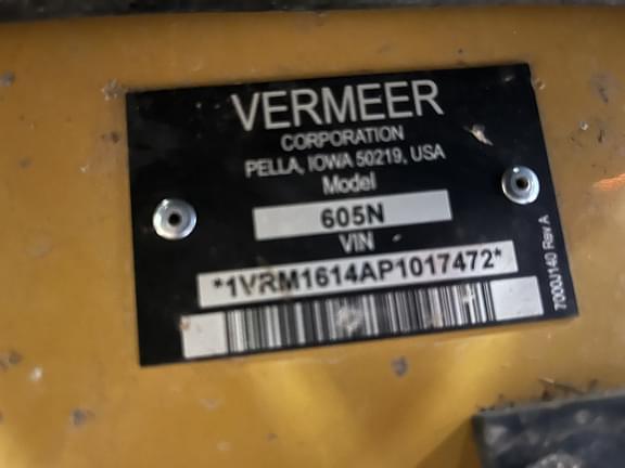 Image of Vermeer 605N equipment image 1