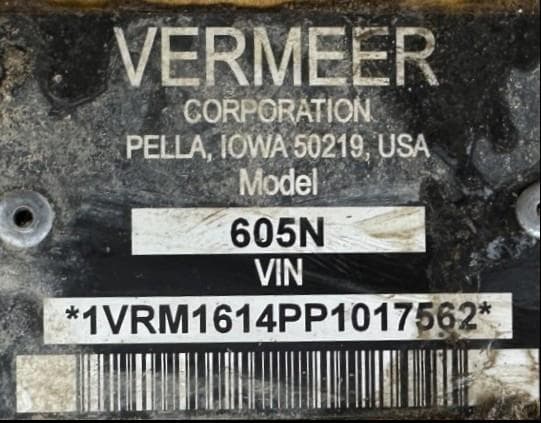 Image of Vermeer 605N equipment image 1