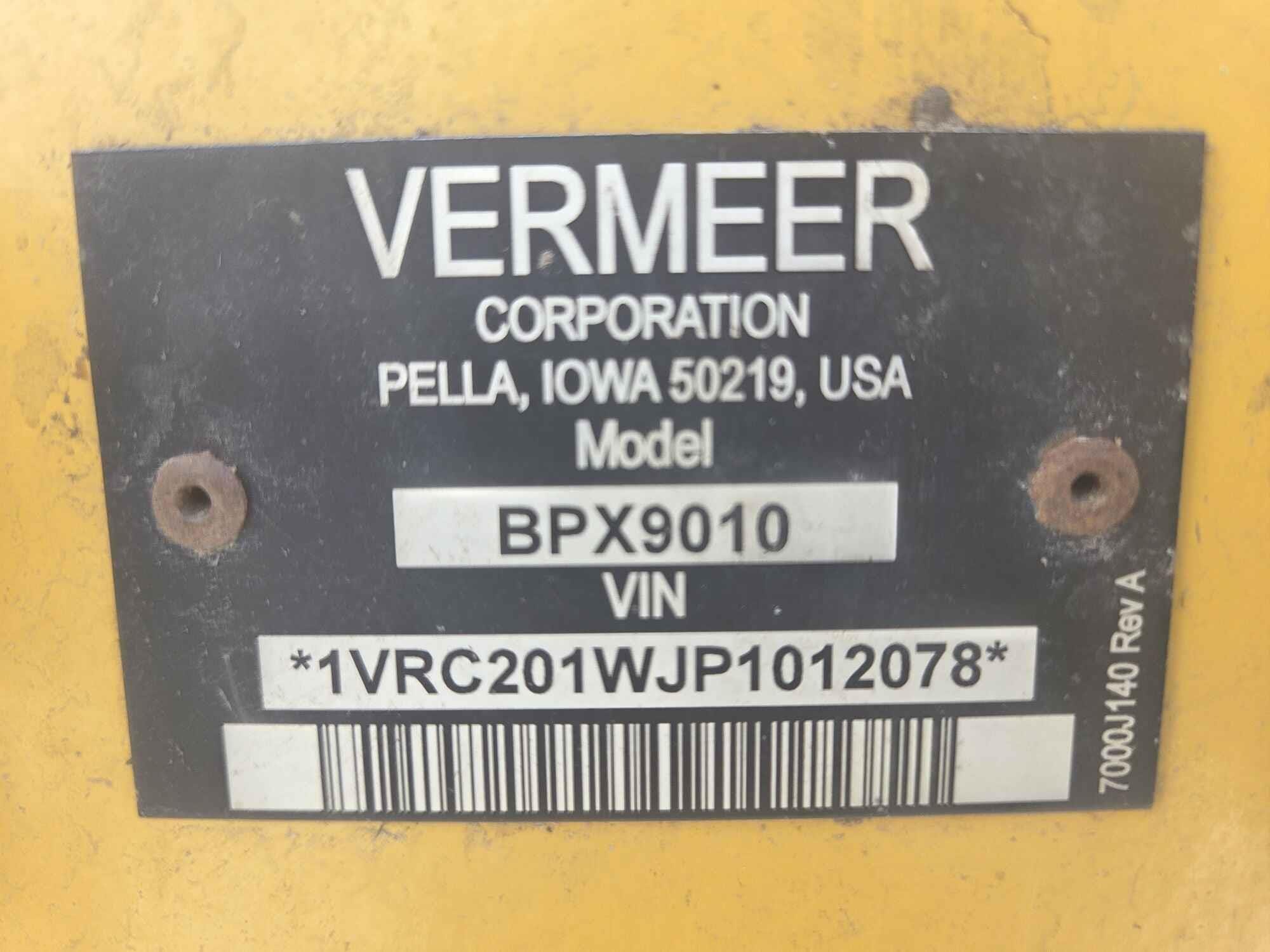 2023 Vermeer BPX9010 Equipment Image0