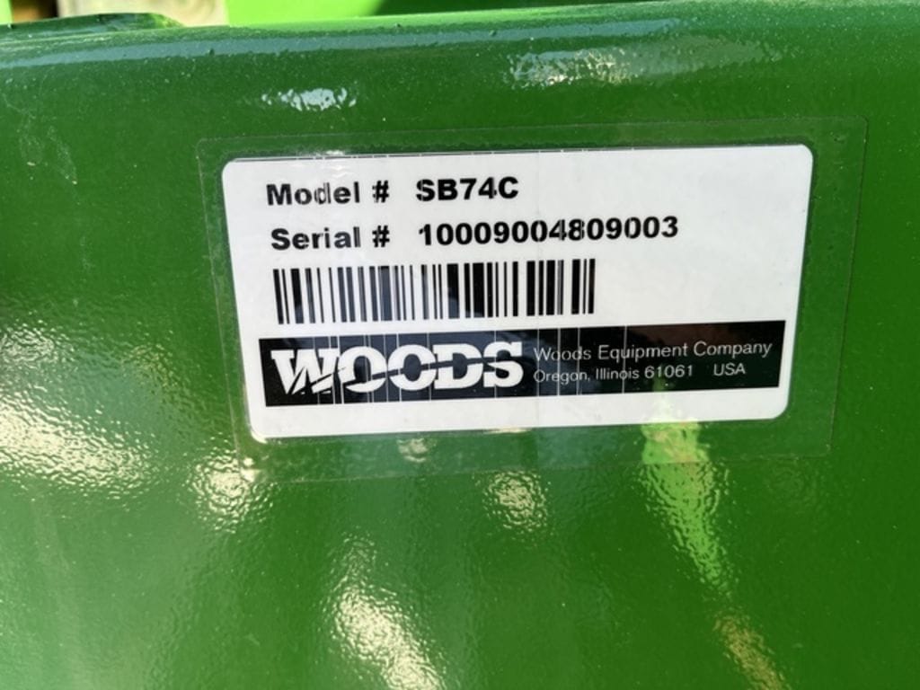 2023 Woods SB74C Equipment Image0