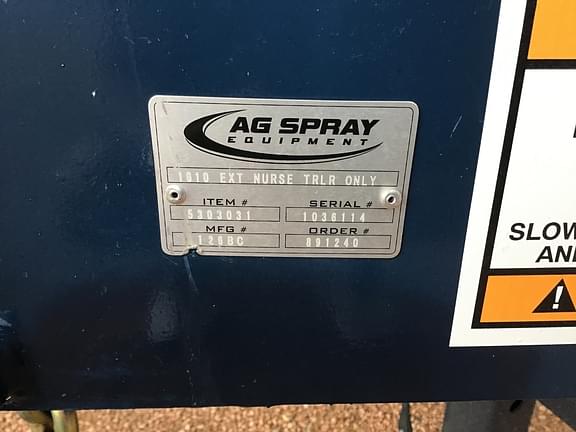 Image of Ag Spray 1610 Nurse Trailer equipment image 4